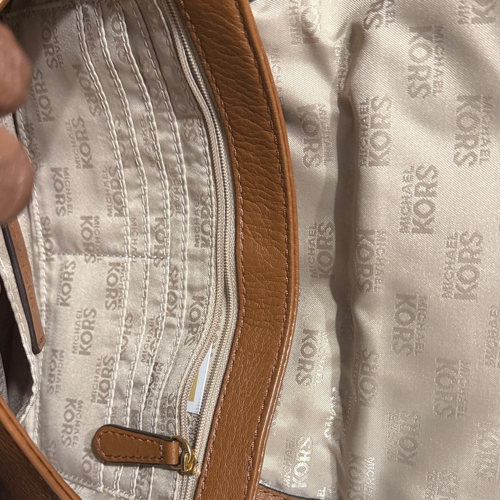 Michael Kors Brown Leather Crossbody Bag - Picture 5 of 6